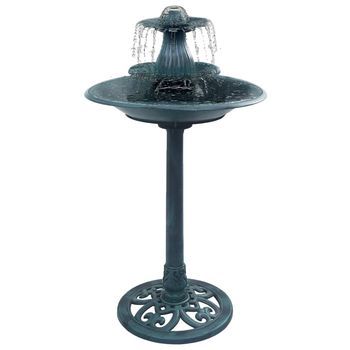 Fuente De Baño Para Pájaros Plástico Verde 50x91 Cm Cfw14525