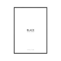 marco de madera negro con acrilico - a4