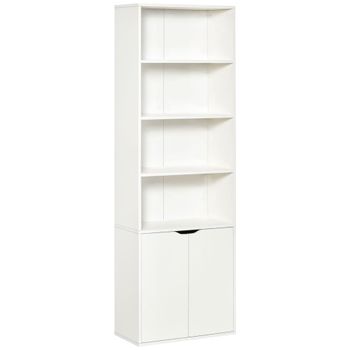 Estantería para libros 59x29x180 cm blanco