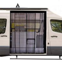 mosquitera con cremallera para coche mpv 125x160cm - proteccion contra insectos y privacidad