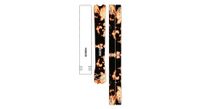 dyedbro frame bleach tie dye frame pelicula protectora negro naranja