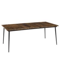 mesa de comedor rectangular de madera reciclada de 200 x100 cm