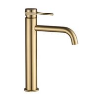 grifo de lavabo rea lungo grip high brush gold