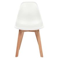 6 uds sillas de comedor  silla de mesa  silla de cocina plastico blanco