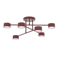 plafon de techo lim burdeos 6 luces