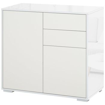 Aparador para salón 79x36x74 cm blanco