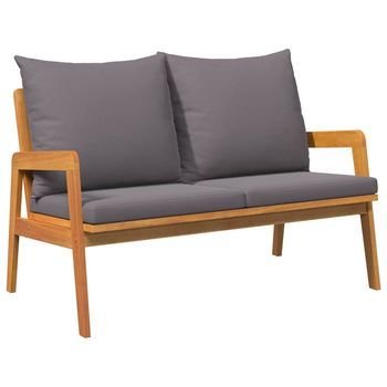Conjunto Bistro 2 Piezas | Mueble De Jardín Aceite Natural Madera De Acacia Sólida