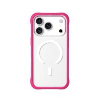 youngkit funda para iphone 17 pro  carcasa magnetica dynamic ii transparente rosa barbie silicone diseno moderno y ajuste preciso