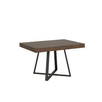 Mesa Extensible 90x130/234 Cm Abbraccio Nogal Patas Antracita