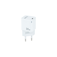 cargador usb pared tooq tqwc-ganpd30wt gan usb-cpd 30w blanco
