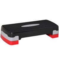 homcom step para fitness con altura regulable 2 niveles de 1015 cm carga 150 kg