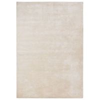 alfombra de viscosa beige claro 160 x 230 cm pelo corto sala de estar gesi ii