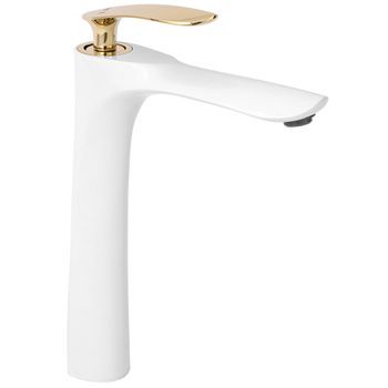 Grifo De Lavabo Rea Orbit White Gold High