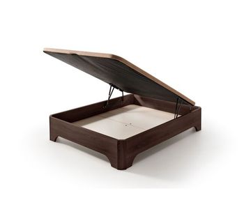 Canapé matris abatible elevado con patas elegance wengué 90x200  (sin montaje)