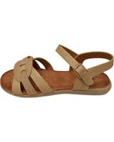 de mawen sandalia plana senora beige