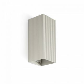 Aplique de pared lune estriado (2 luces)