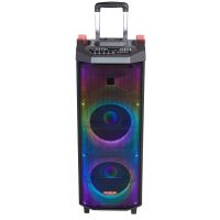 aiwa kbtus-710 altavoz portatil bluetooth con karaoke 700w  2 microfonos