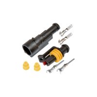 carcasa de conector de cable electrico de 1 clavija kit superseal completo