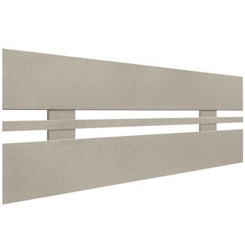 Dhome Cabecero Acabado Lino 100cm Horizontal Estilo Ancho Madera Reciclada Dm Herrajes Incluidos (100cm Horizontal Ancho, Acabado Lino)