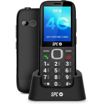 Teléfono móvil SPC Fortune 2 Max teclas grandes 4G pantalla XL 104dB base de carga