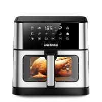 deime 10l freidora de aire air fryer 1800w horno pantalla digital tactil ventana visual