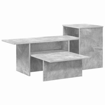Mesa Consola | Mesa De Entrada Gris Concreto 91,5 X 35 X 38,5 Cm