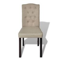 sillas de comedor 4 unidades tela camel