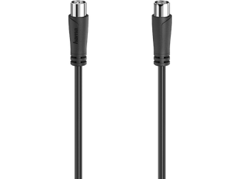 Cable de antena - Hama 00205052, Coaxial, 90 dB, 1.5 m, Negro
