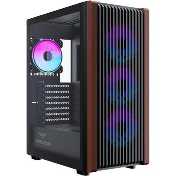Caja PC PREYON Nest Timber Mid Tower ATX Vidrio ARGB