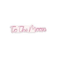 iluminacion led decorativa de plastico to the moon rosa 16x72x2 cm