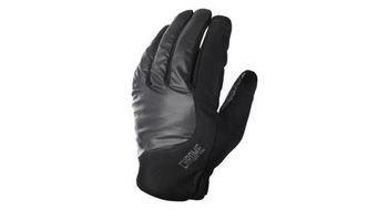 Guantes de ciclismo cromados de peso medio negro