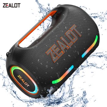 ES-Zealot-ZE41 Altavoz Bluetooth Portátil de Gran Potencia 300W, Subwoofer Inalámbrico TWS, Altavoz Bluetooth Resistente al Agua, Calidad HIFI Móvil