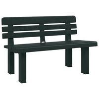 banco de jardin  silla de jardin polipropileno verde 110x52x71 cm