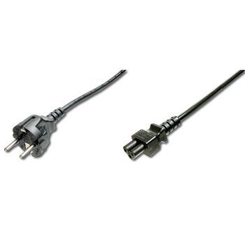 Digitus Cable de Alimentación Schucko/C5 1.2m Negro