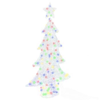 Árbol De Navidad | Decoraciones De Navidad Con 160 Led Multicolor 150 Cm Acrílico