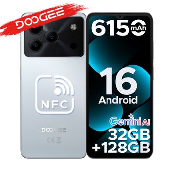 DOOGEE Note56 Pro - Smartphone Android 16 con Gemini AI, pantalla de 6.56