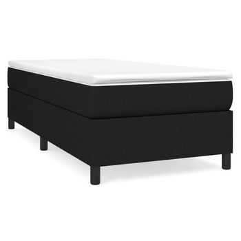 Cama Tapizada 203x100x35 Cm Tejido - Negro