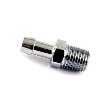 Junta de depósito recta 1/4'' NPT macho 5/16'' cromo
