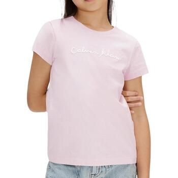Calvin Klein Jeans Tops y Camisetas Script Logo para niña
