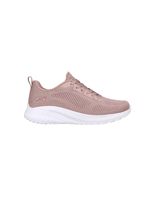 zapatillas skechers bobs squad chaos - f mujer blush engineered knit