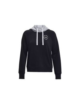 Sudadera Under Armour Rival Fleece CB Hoodie Negro