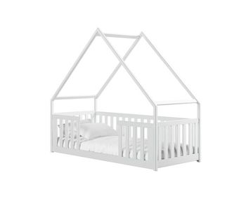 La casa-cama abeja blanca. fabricada en madera maciza, es perfecta para el juego imaginativo.
