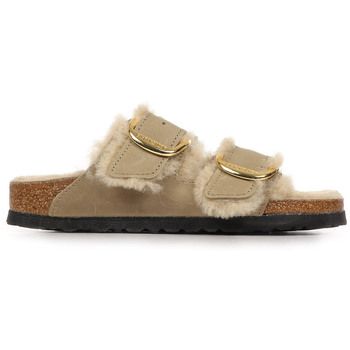 BIRKENSTOCK Sandalias Arizona Oiled Leather Big Buckle Shearling para mujer