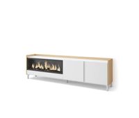 mueble tv ronda-01 con chimenea electrica para salon