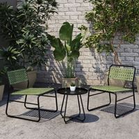 set de muebles de jardin brienza poliratan o45x45 cm - verdenegro casapro