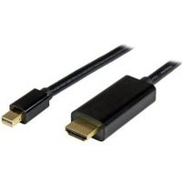 startechcom cable conversor mini displayport a hdmi de 1m - color negro - ultra hd 4k