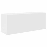 mueble de pared de bano madera ingenieria blanco 80x25x30 cm vidaxl