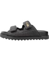 de guess sandalias negras guess fadelize fljfde fap19 con doble tira black