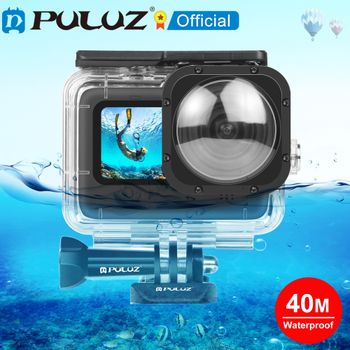 Carcasa Protectora Sumergible PULUZ de 40 m para GoPro HERO12 11 10 9 Black Max Lens Mod 1.0 / MISSION 1 y 1 PRO, Carcasa de Buceo