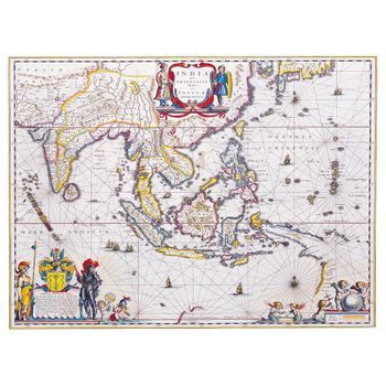 Legendarte - Cuadro Lienzo, Impresión Digital - Mapa Antiguo No. 8 - Decoración Pared Cm. 80x100